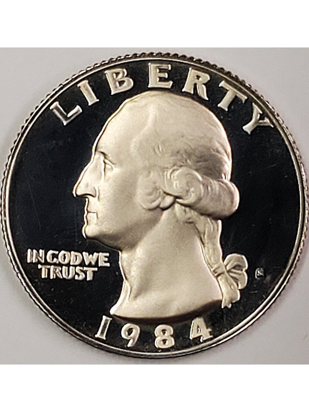 1984-S 25¢ "PROOF" GEORGE WASHINGTON QUARTER, GORGEOUS, VINTAGE COIN!